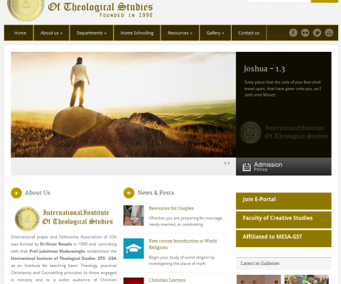 International Institute of Theological Studies developed by pawara concepts web development